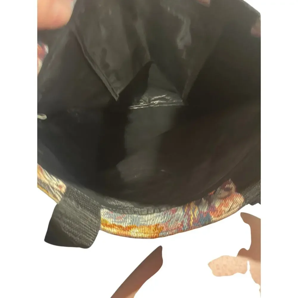 Vintage Cat Tapestry Tote Bag Woven Animal Print Shoulder Bag‎ Multicolor